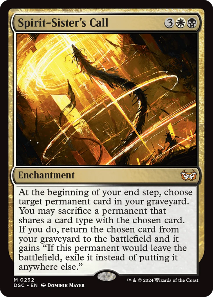 Spirit-Sister's Call · Duskmourn: House of Horror Commander