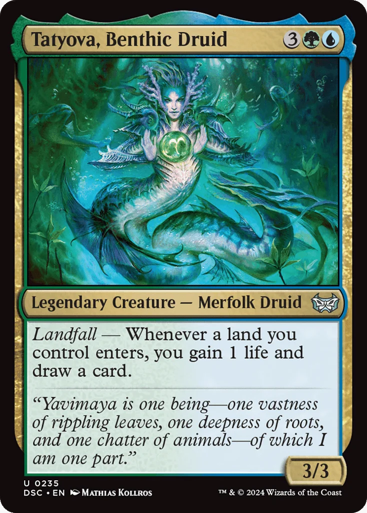 Tatyova, Benthic Druid · Duskmourn: House of Horror Commander