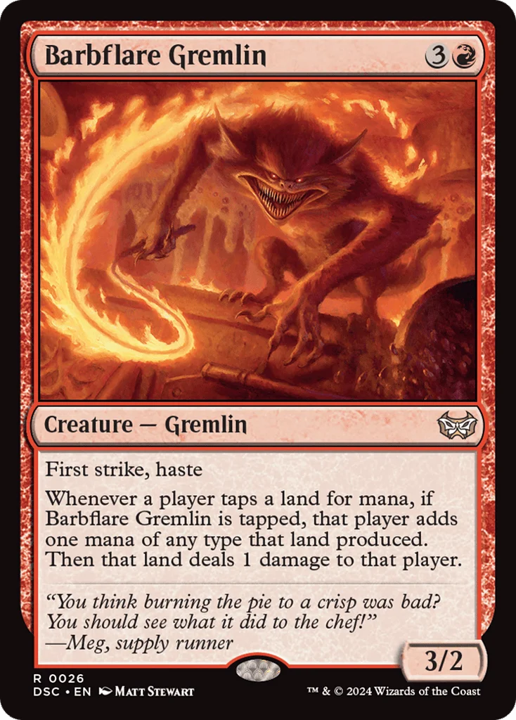 Barbflare Gremlin · Duskmourn: House of Horror Commander