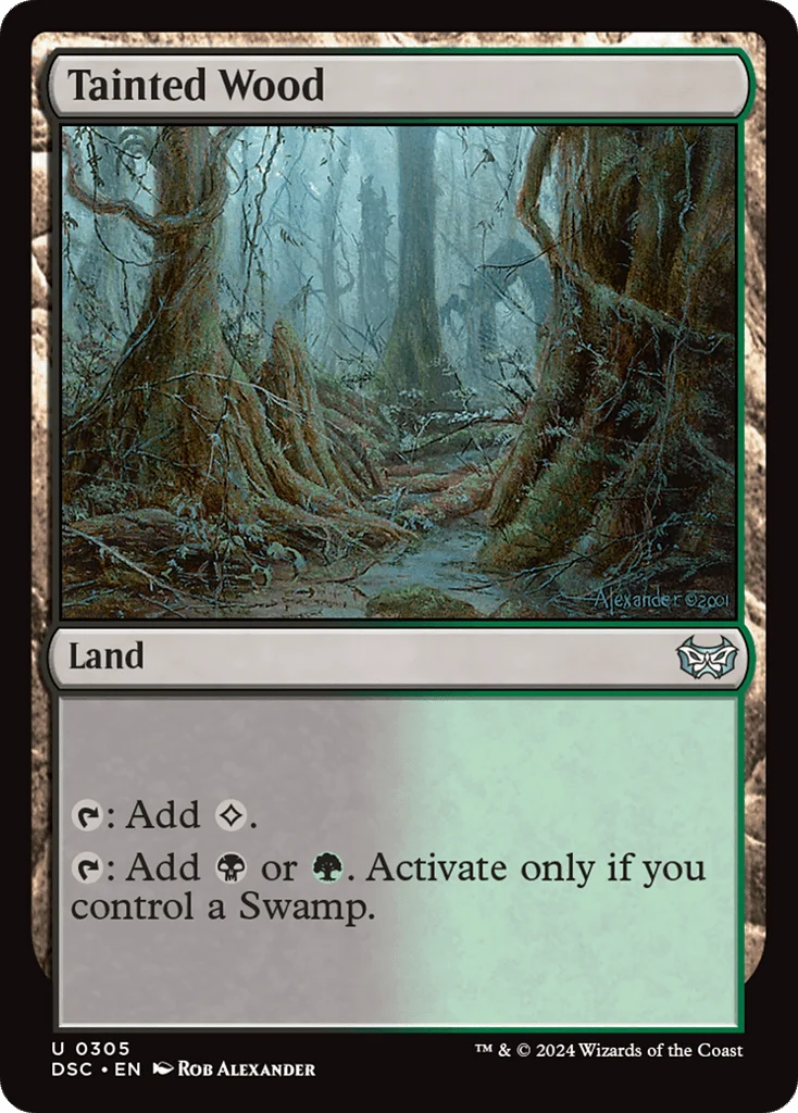 Tainted Wood · Duskmourn: House of Horror Commander