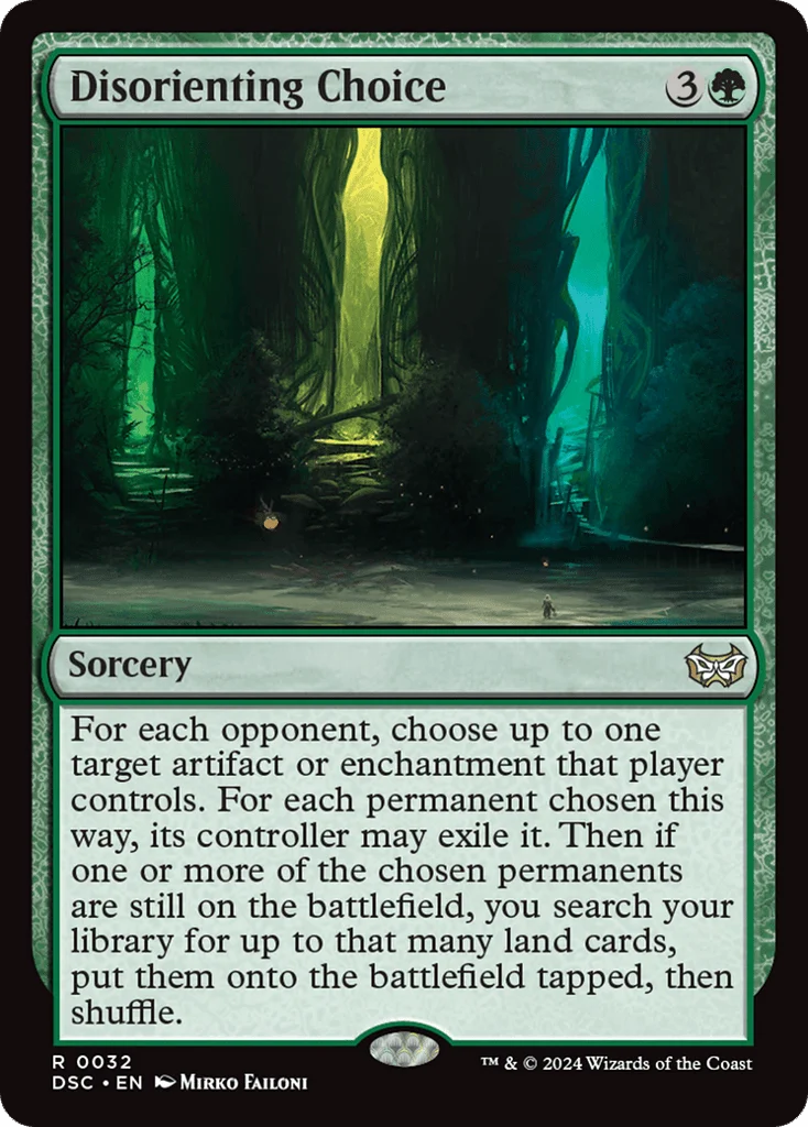 Disorienting Choice · Duskmourn: House of Horror Commander