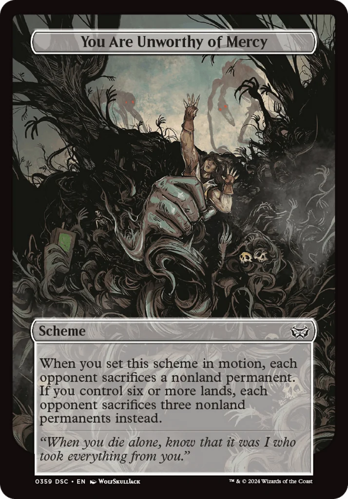 You Are Unworthy of Mercy · Duskmourn: House of Horror Commander