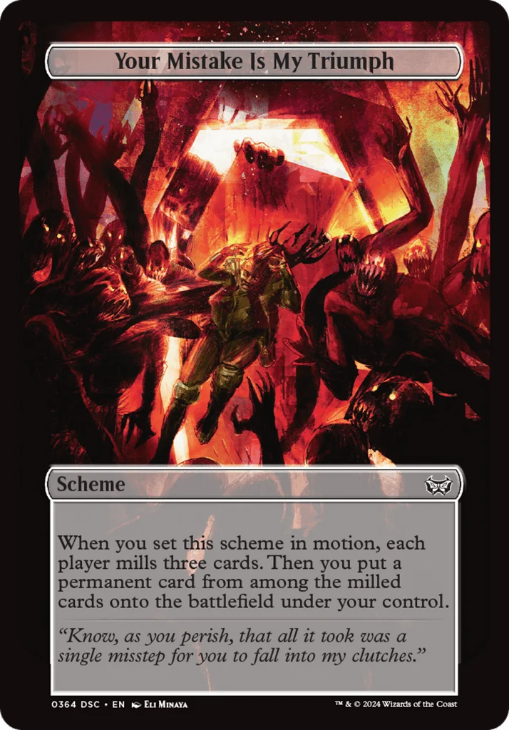 Your Mistake Is My Triumph · Duskmourn: House of Horror Commander