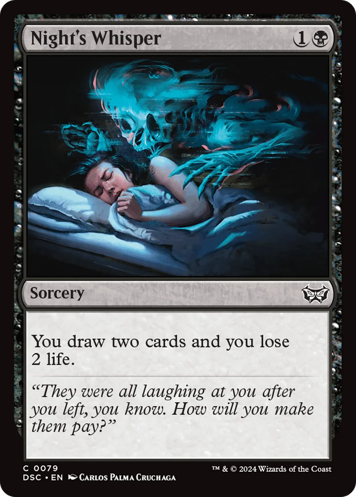 Night's Whisper · Duskmourn: House of Horror Commander