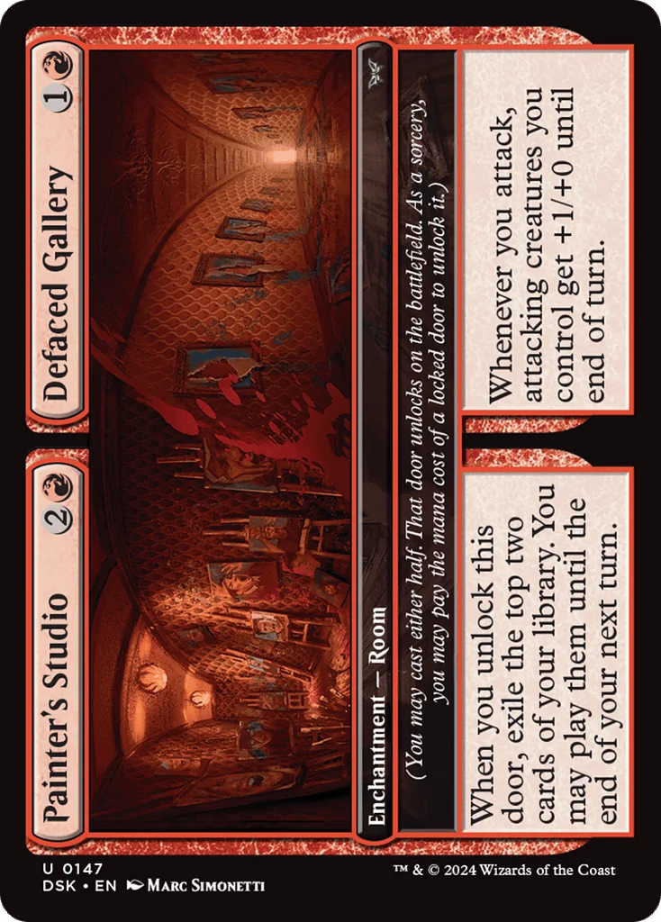 Painter's Studio // Defaced Gallery · Duskmourn: House of Horror