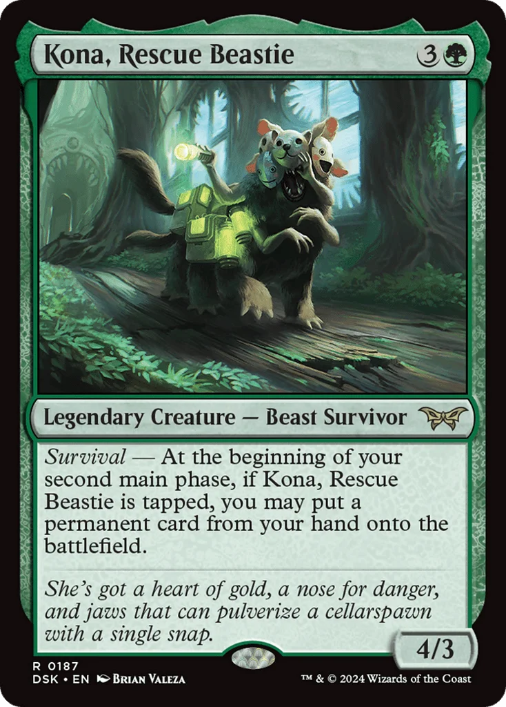 Kona, Rescue Beastie · Duskmourn: House of Horror