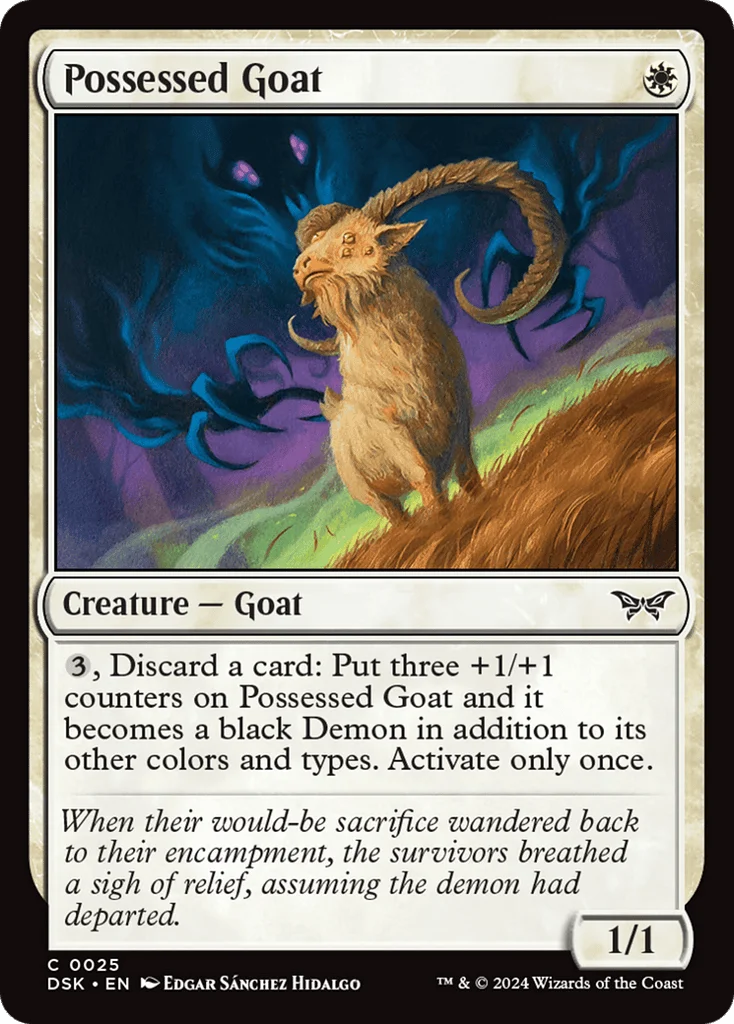 Possessed Goat · Duskmourn: House of Horror