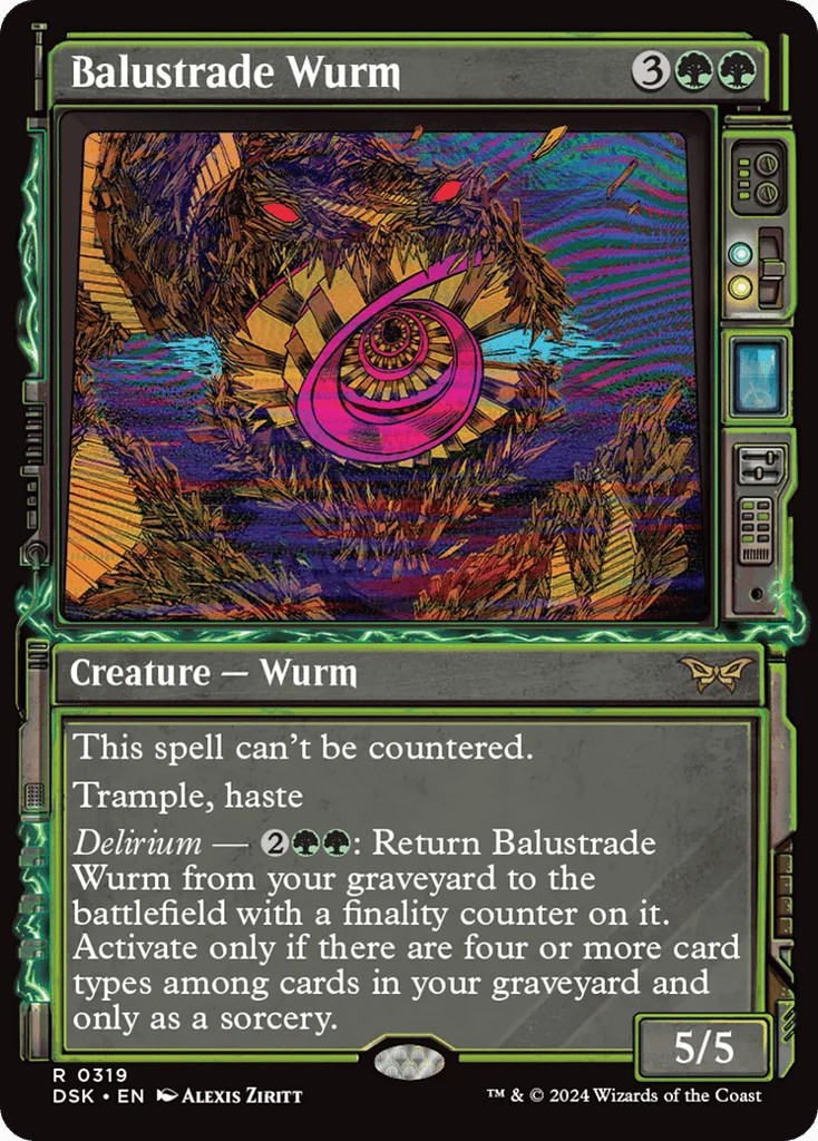 Balustrade Wurm · Duskmourn: House of Horror