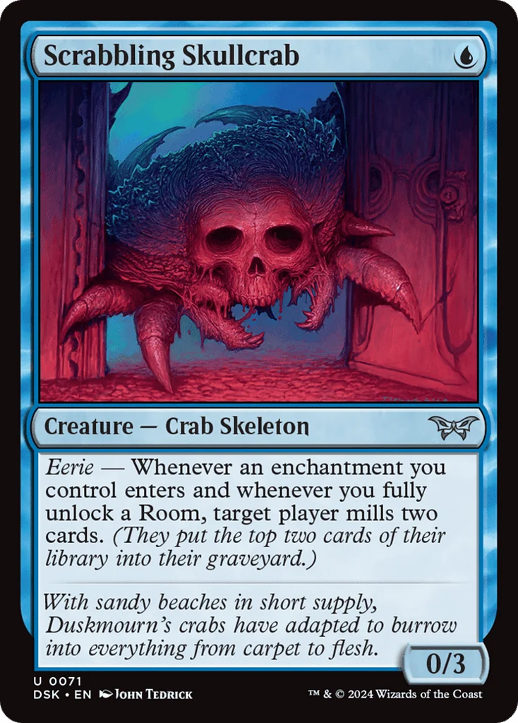 Scrabbling Skullcrab · Duskmourn: House of Horror