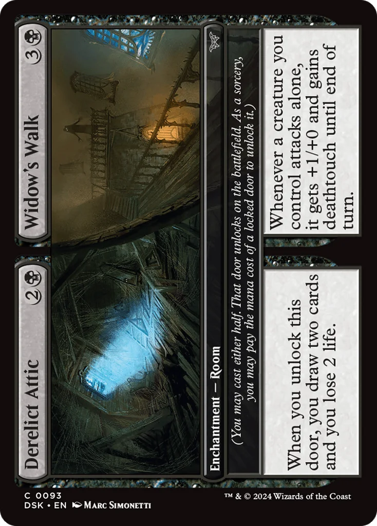 Derelict Attic // Widow's Walk · Duskmourn: House of Horror