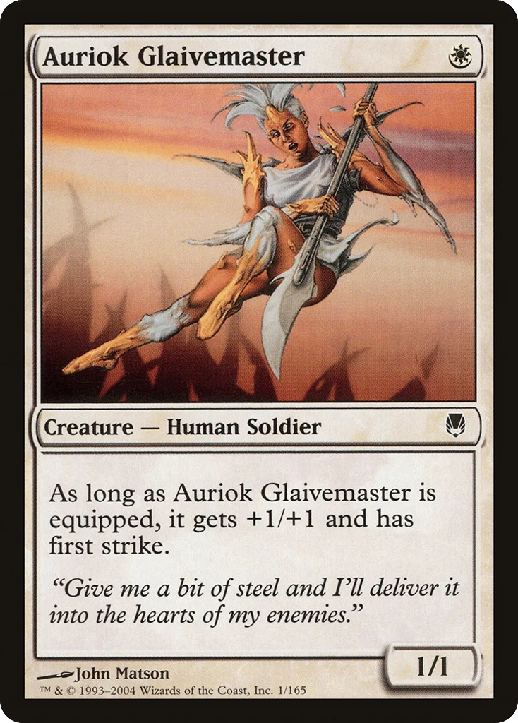 Auriok Glaivemaster · Darksteel