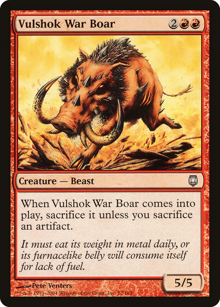 Vulshok War Boar · Darksteel