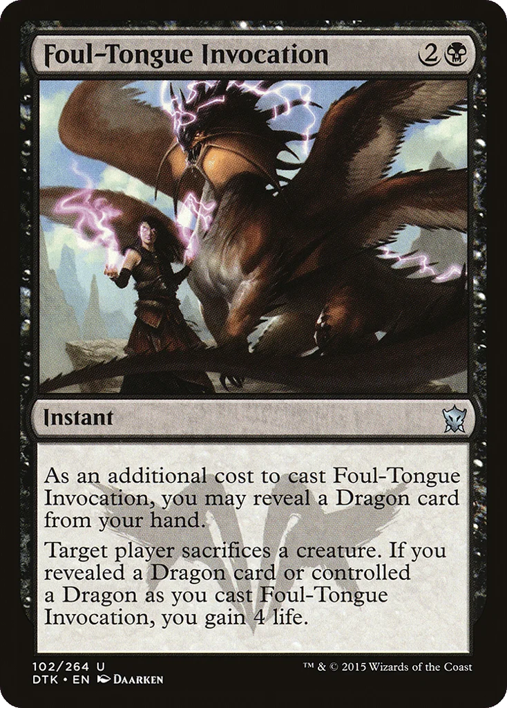 Foul-Tongue Invocation · Dragons of Tarkir