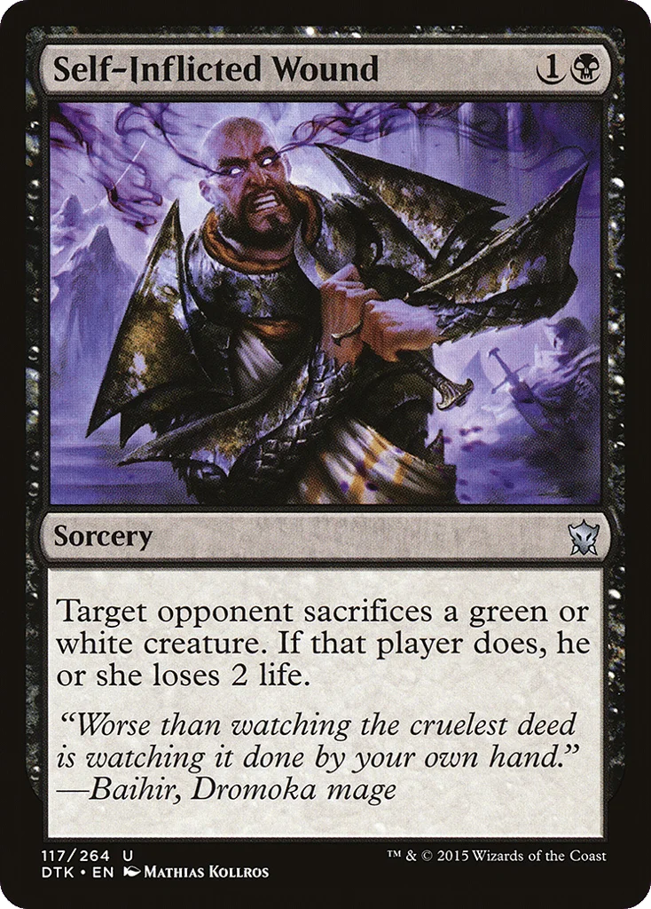 Self-Inflicted Wound · Dragons of Tarkir