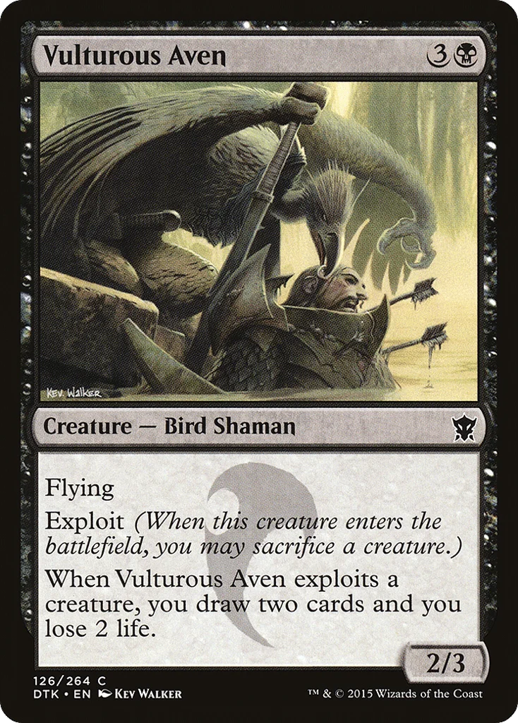 Vulturous Aven · Dragons of Tarkir