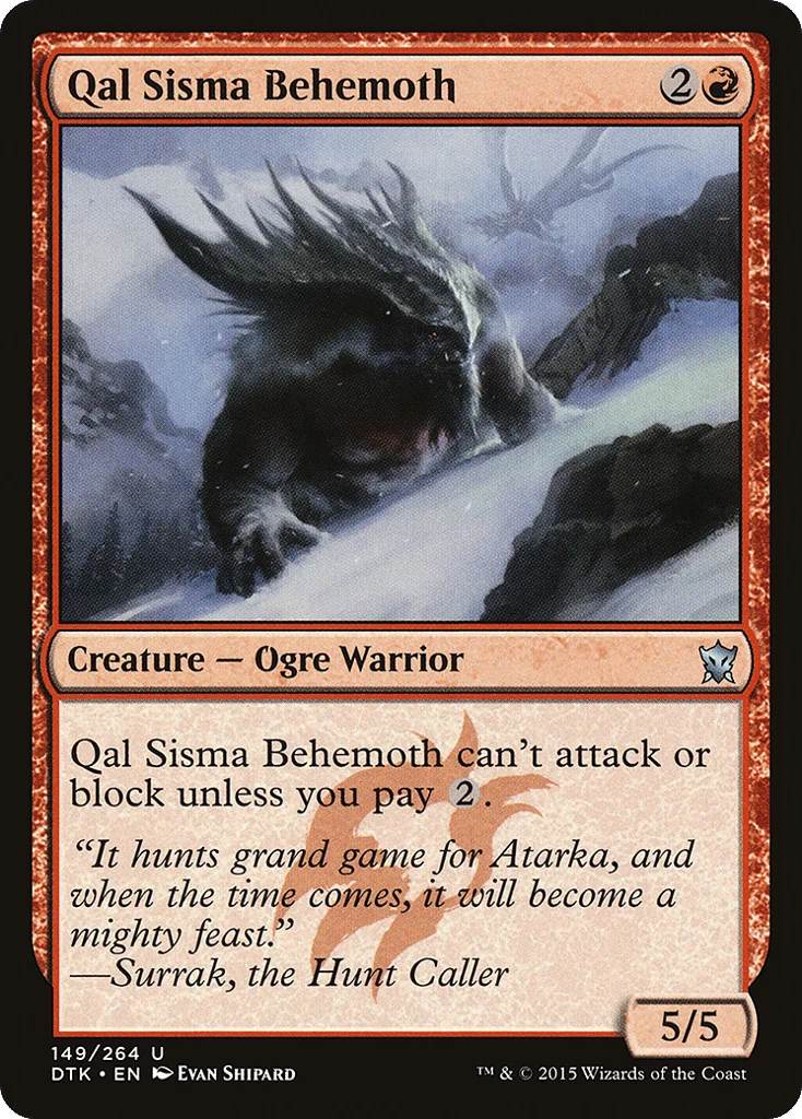 Qal Sisma Behemoth · Dragons of Tarkir