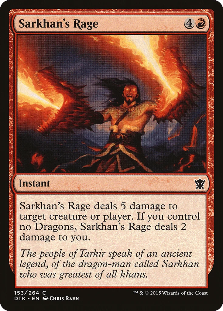 Sarkhan's Rage · Dragons of Tarkir