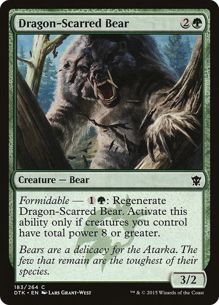 Dragon-Scarred Bear · Dragons of Tarkir