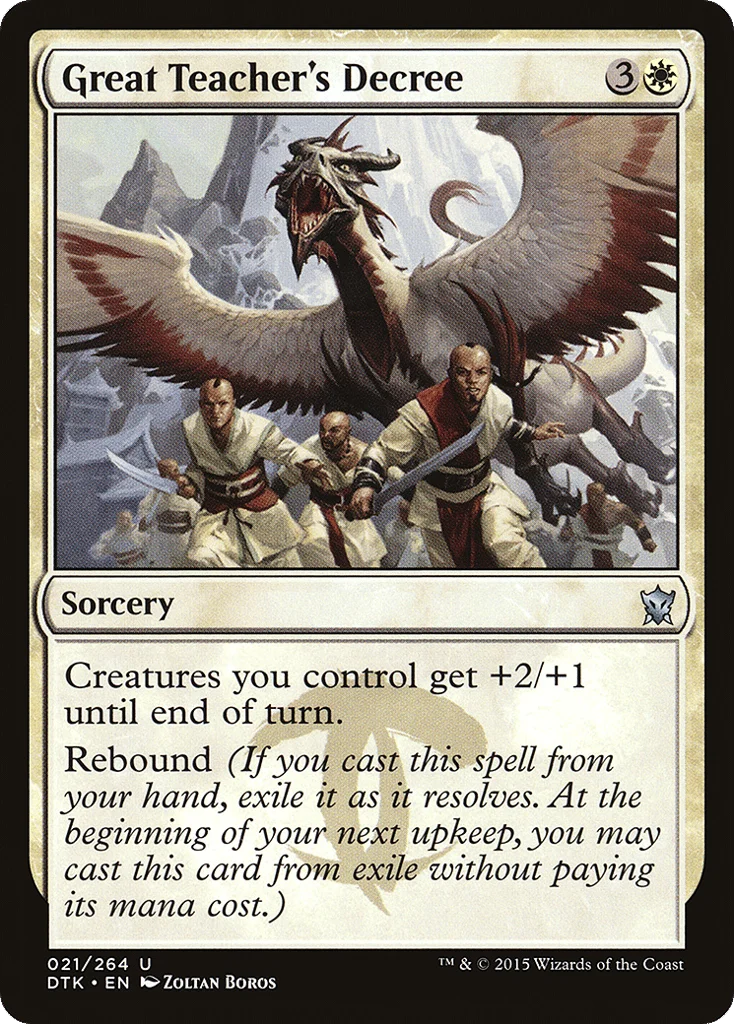 Great Teacher's Decree · Dragons of Tarkir