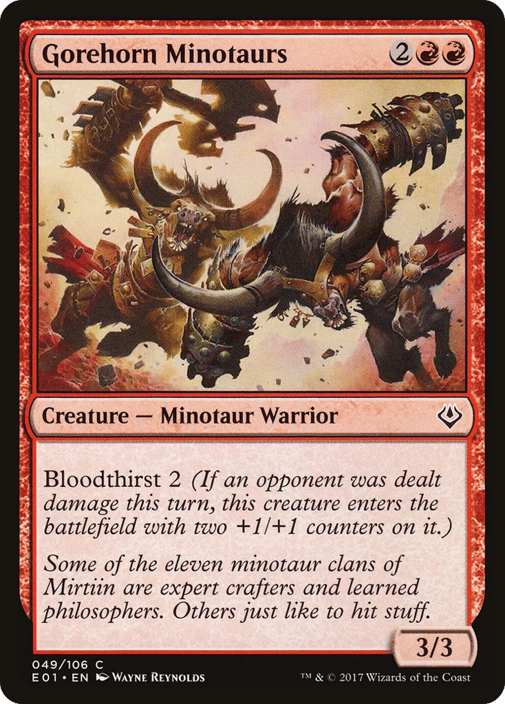 Gorehorn Minotaurs · Archenemy: Nicol Bolas