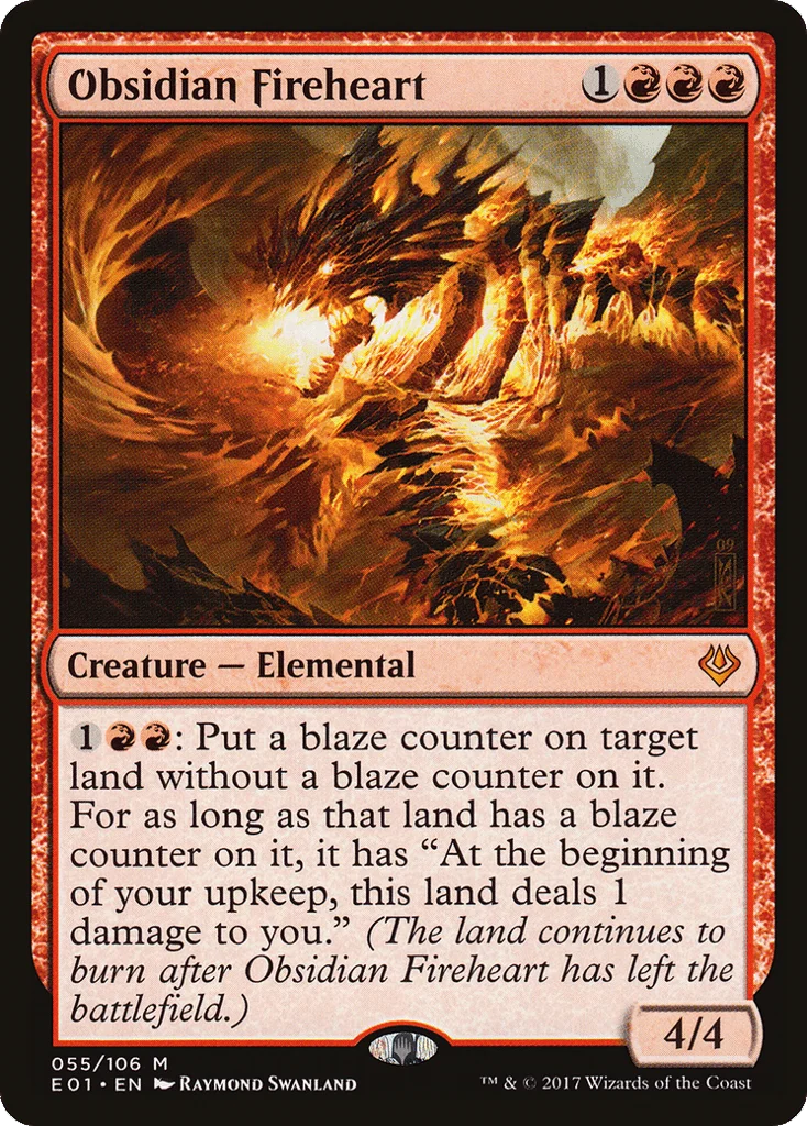Obsidian Fireheart · Archenemy: Nicol Bolas
