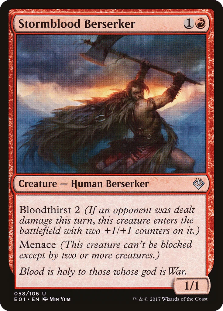 Stormblood Berserker · Archenemy: Nicol Bolas