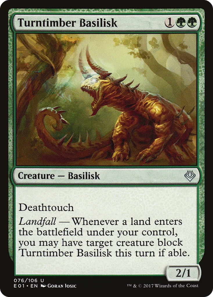 Turntimber Basilisk · Archenemy: Nicol Bolas