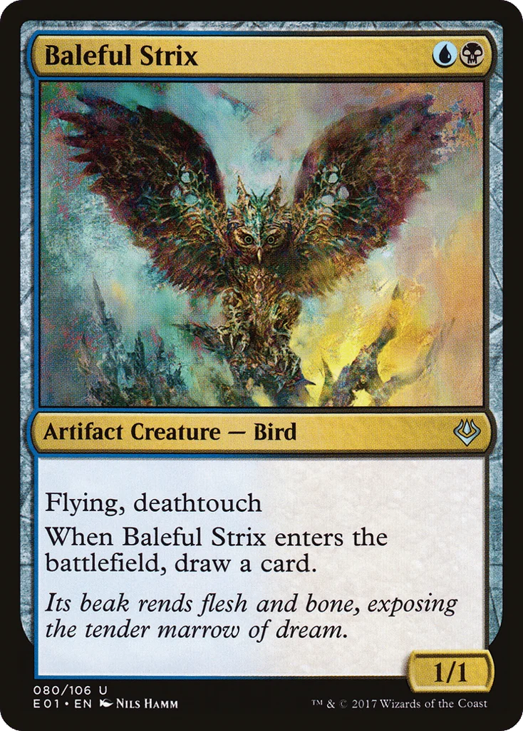 Baleful Strix · Archenemy: Nicol Bolas