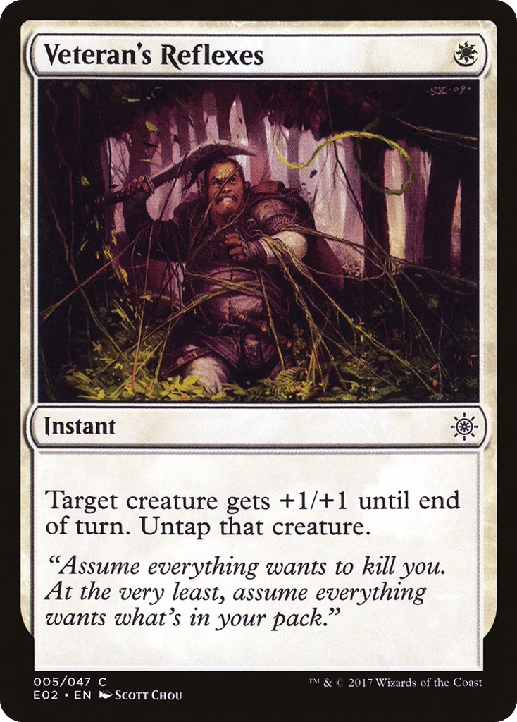 Veteran's Reflexes · Explorers of Ixalan