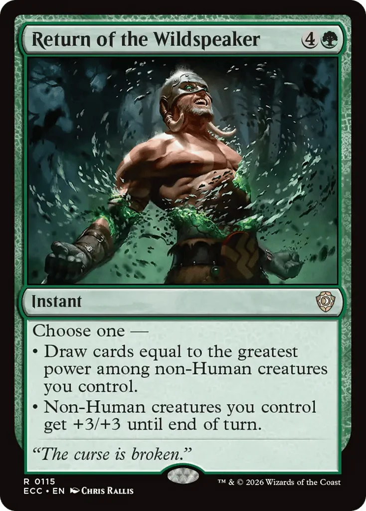Return of the Wildspeaker · Lorwyn Eclipsed Commander
