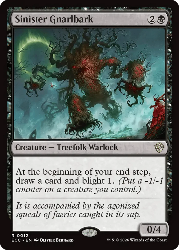 Sinister Gnarlbark · Lorwyn Eclipsed Commander