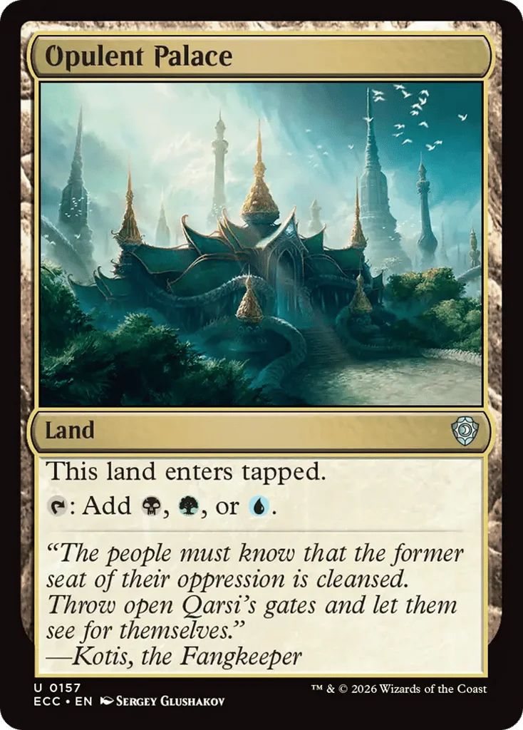 Opulent Palace · Lorwyn Eclipsed Commander