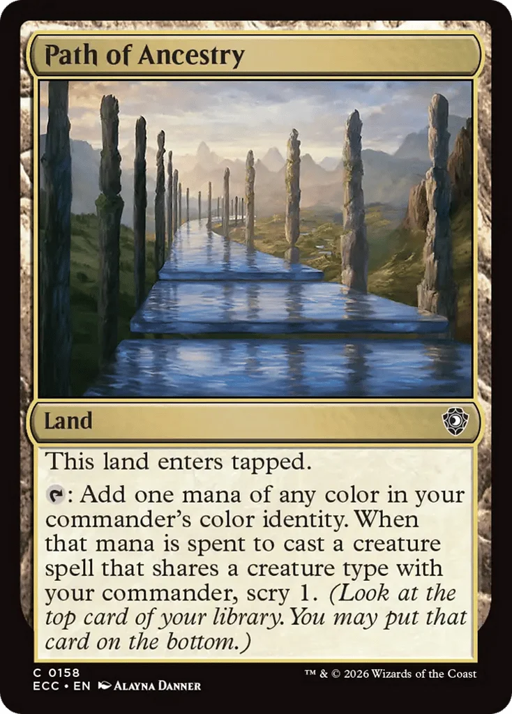 Path of Ancestry · Lorwyn Eclipsed Commander
