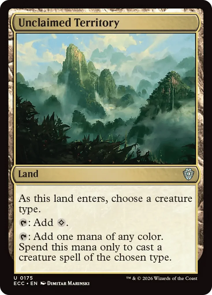 Unclaimed Territory · Lorwyn Eclipsed Commander