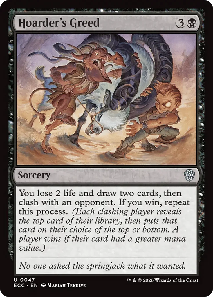 Hoarder's Greed · Lorwyn Eclipsed Commander