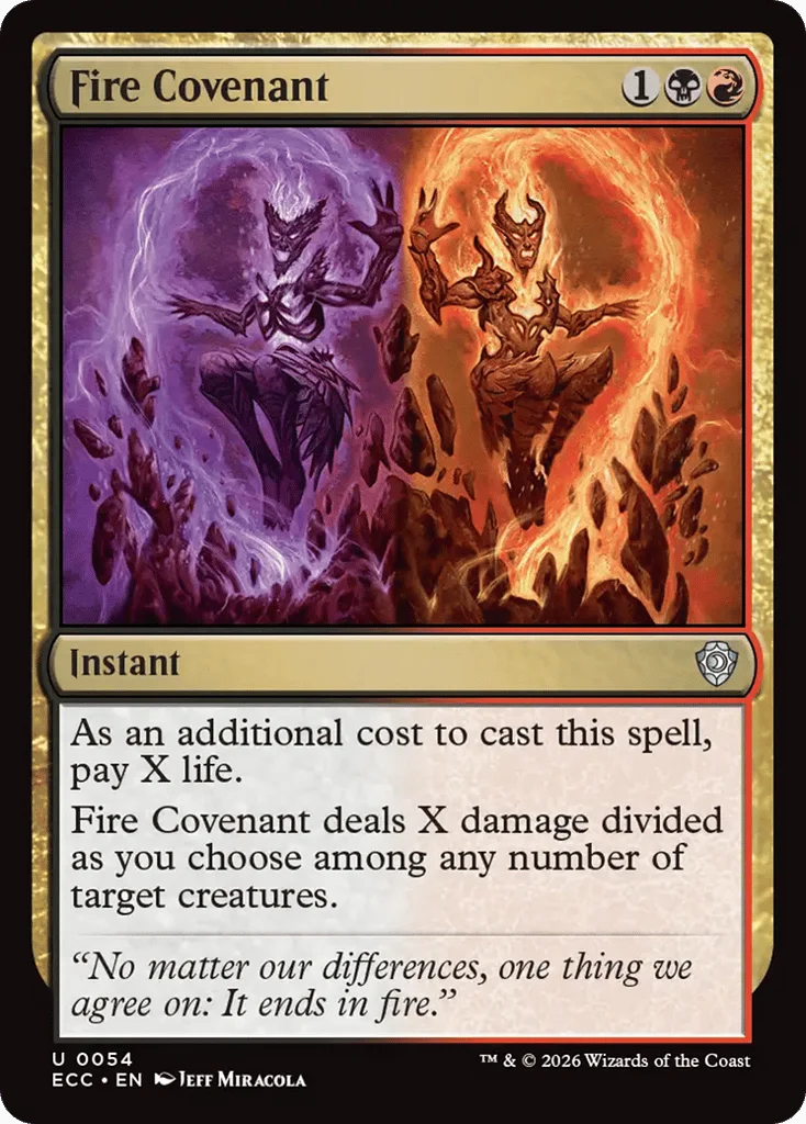 Fire Covenant · Lorwyn Eclipsed Commander