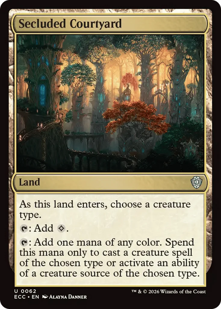 Secluded Courtyard · Lorwyn Eclipsed Commander