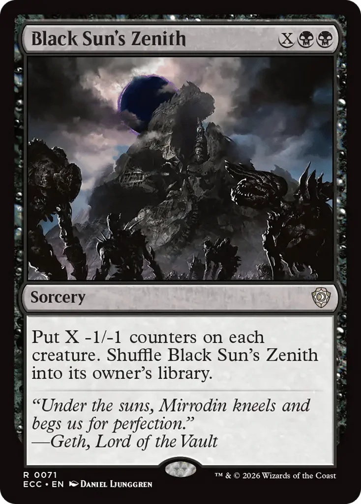 Black Sun's Zenith · Lorwyn Eclipsed Commander