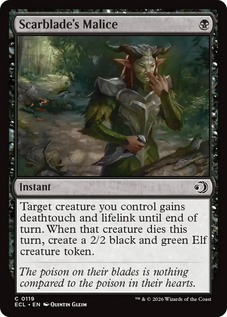 Scarblade's Malice · Lorwyn Eclipsed
