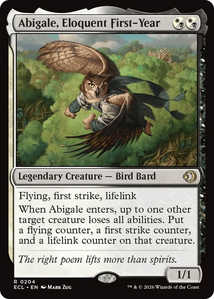 Abigale, Eloquent First-Year · Lorwyn Eclipsed