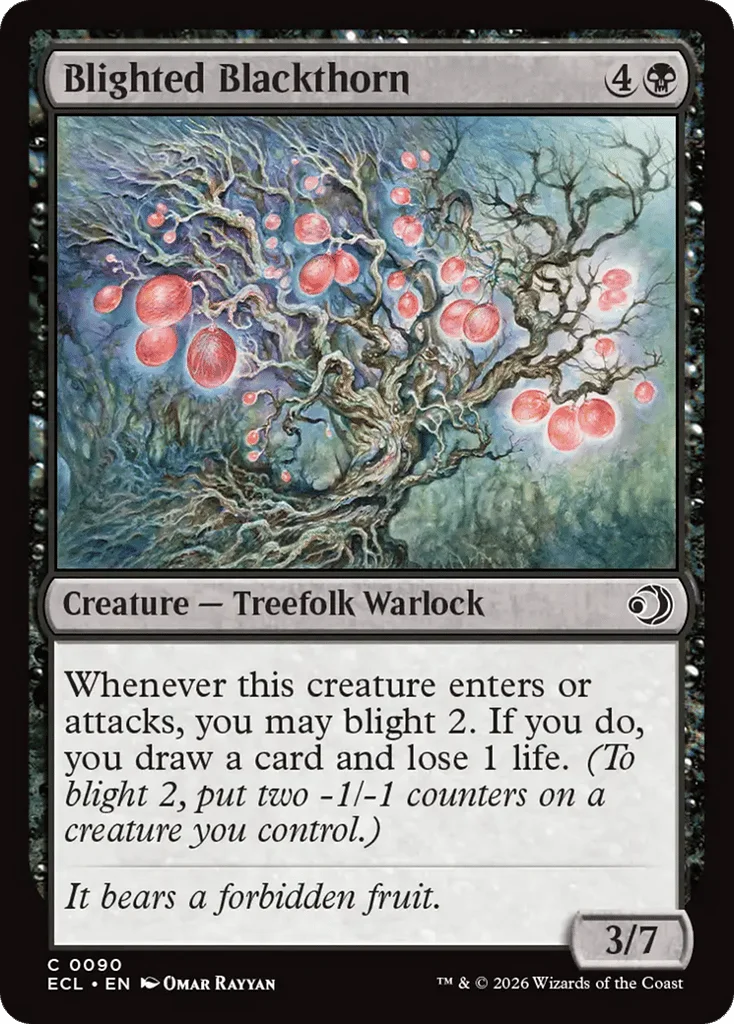 Blighted Blackthorn · Lorwyn Eclipsed