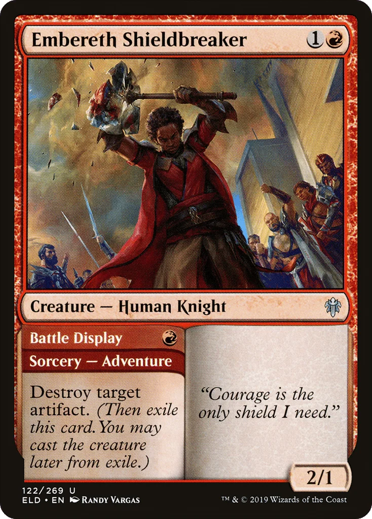 Embereth Shieldbreaker // Battle Display · Throne of Eldraine