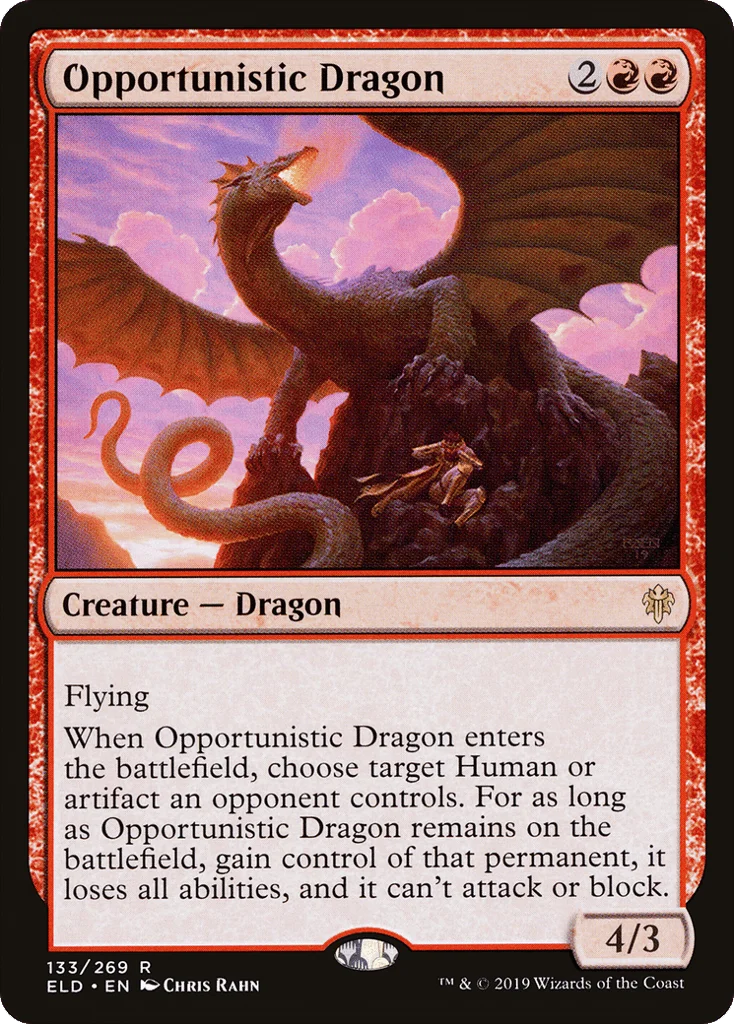 Opportunistic Dragon · Throne of Eldraine