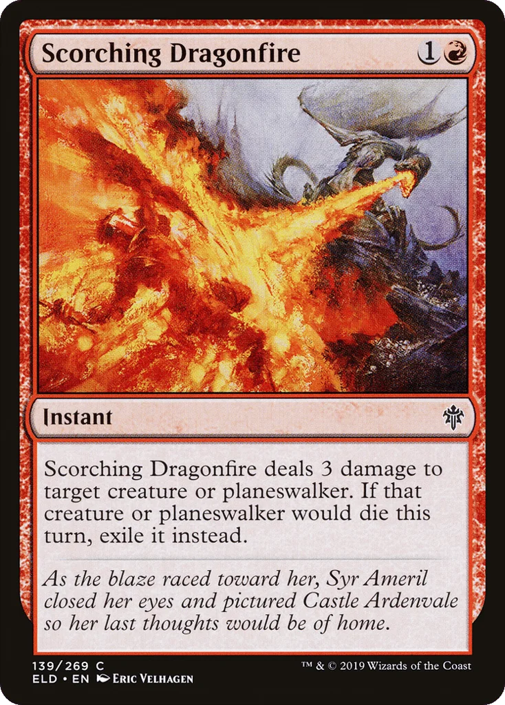 Scorching Dragonfire · Throne of Eldraine