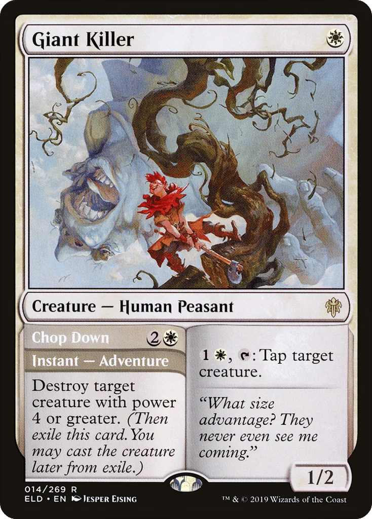 Giant Killer // Chop Down · Throne of Eldraine