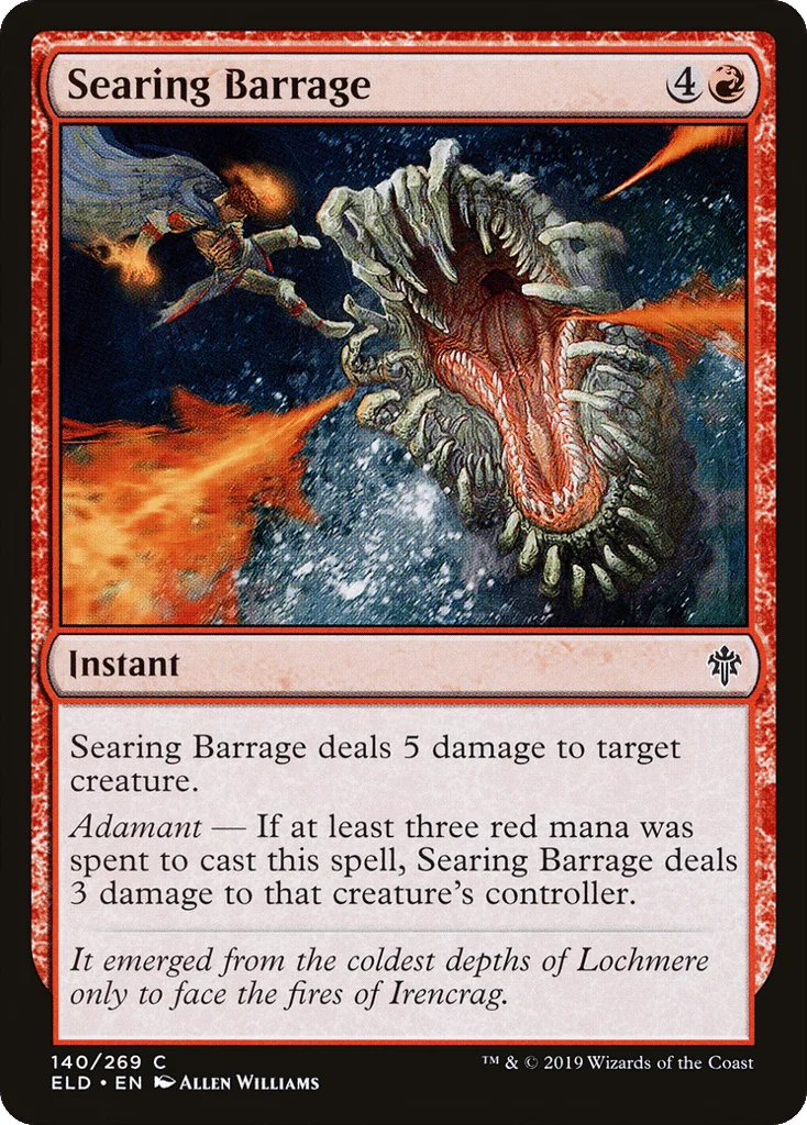 Searing Barrage · Throne of Eldraine