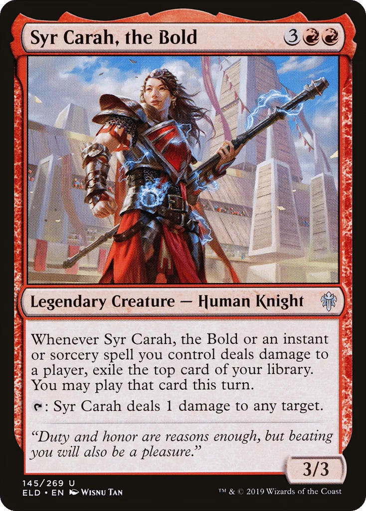 Syr Carah, the Bold · Throne of Eldraine
