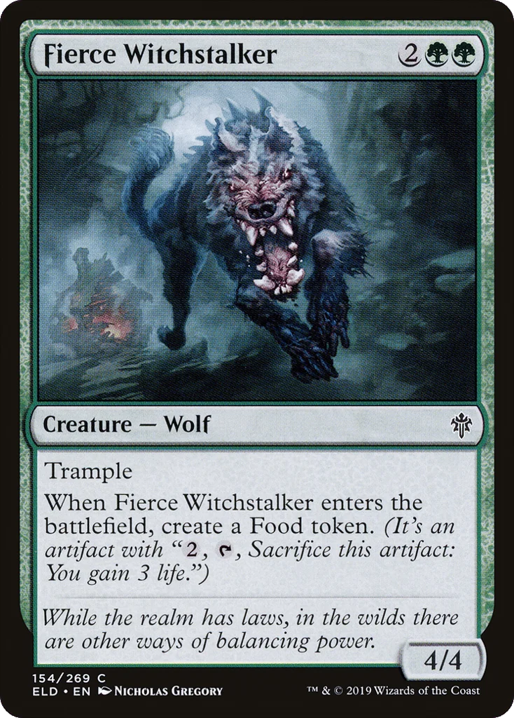 Fierce Witchstalker · Throne of Eldraine