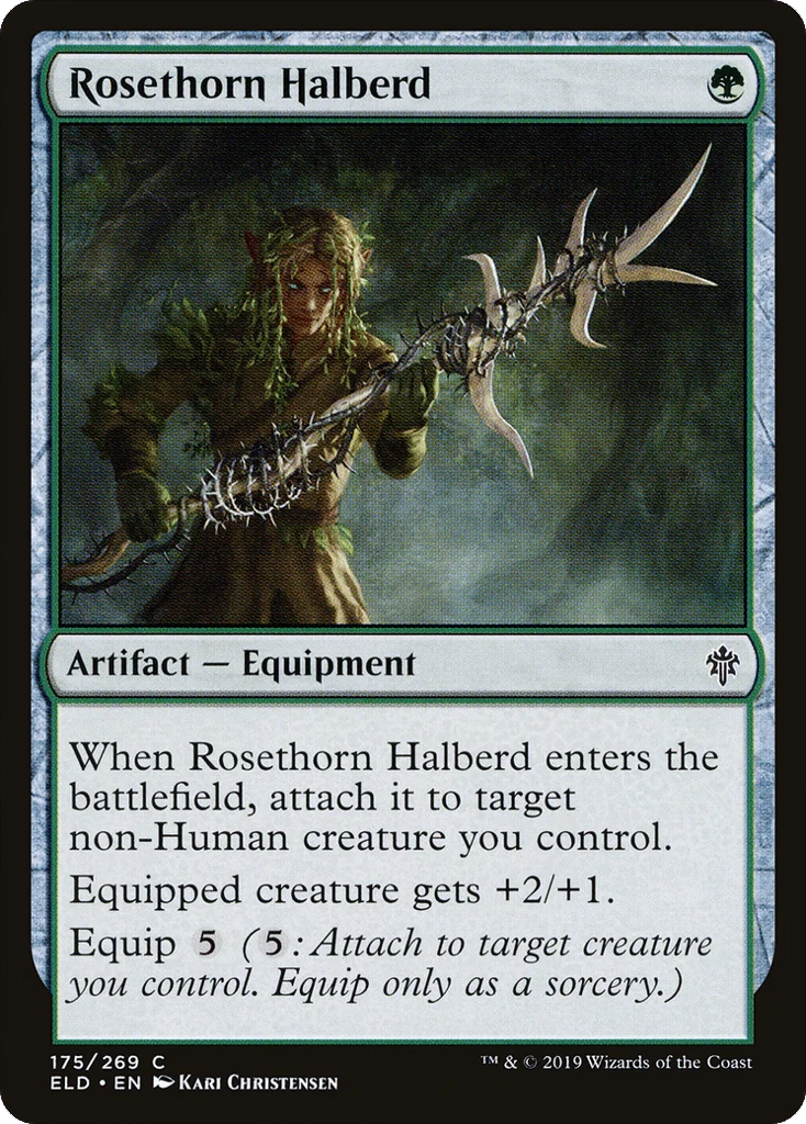 Rosethorn Halberd · Throne of Eldraine