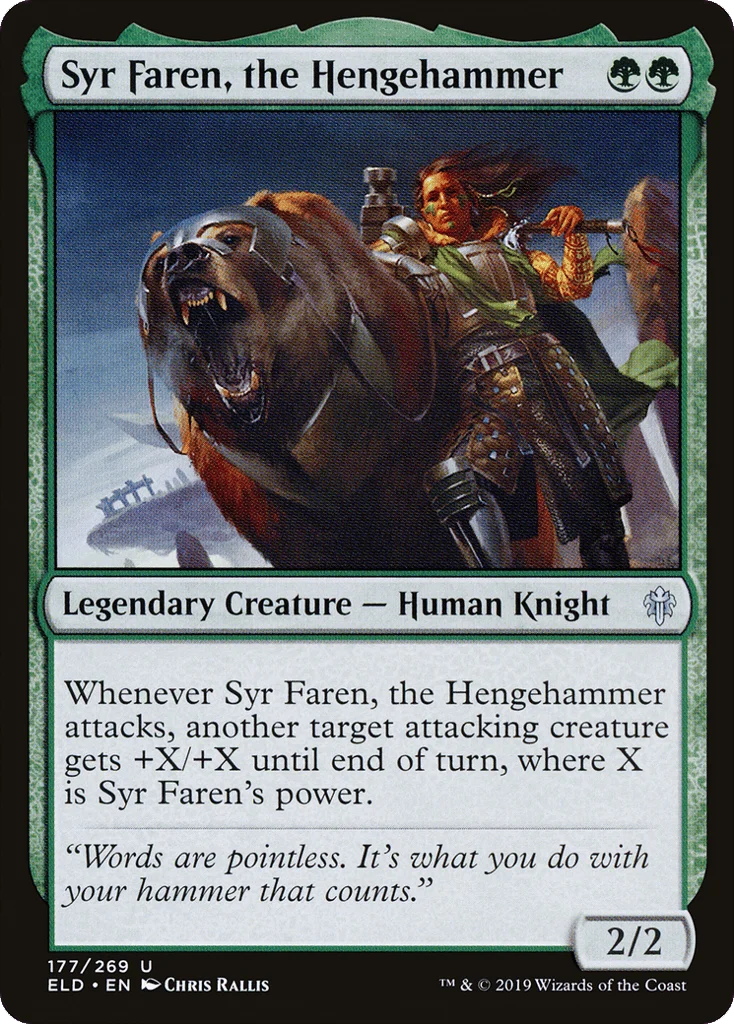 Syr Faren, the Hengehammer · Throne of Eldraine